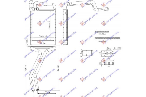 Ψυγειο ΚΑΛΟΡΙΦΕΡ+/-ΑC (156x217) Hyundai Tucson 18-20 - 375106500