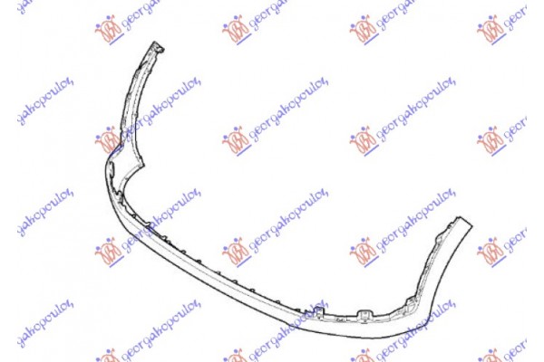 Πλαστικο Προφυλακτηρα Εμπρος Κατω Ασημι Με Αυτοματο Φρεναρισμα (Γ) Hyundai Tucson 18-20 - 375104025
