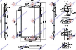 Ψυγειο A/C Electric (EV) (600x370x22) Hyundai Kona 17-20 - 376006410