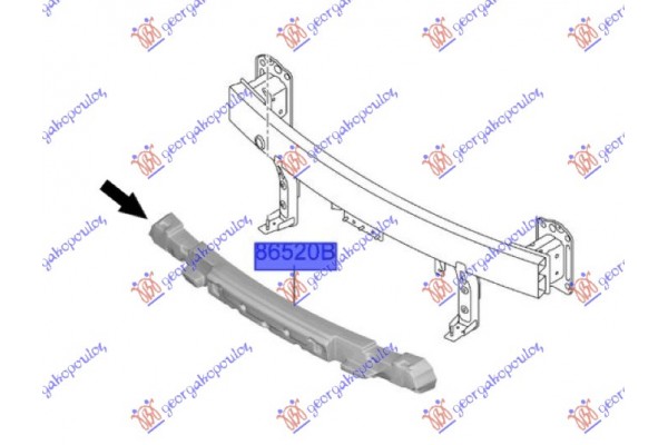 Αντιθορυβικο Προφυλακτηρα Εμπρος (Γ) Hyundai Kona 20-23 - 376104900