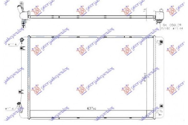 Ψυγειο Βοηθητικο 1.6 ΒΕΝΖΙΝΗ/HYBRID (640x410x16) (KOYO Hyundai Ioniq 17- - 378006315