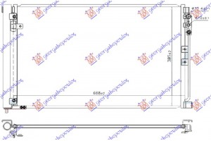 Ψυγειο A/C 2.0 Τ Βενζινη - 2.2 D Πετρελαιο (640x380x12) Infiniti Q50 14- - 404006400