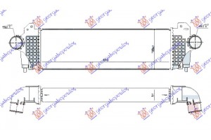 Ψυγειο INTERC. 3.0 T.D (600x190x64) Iveco Daily 14-19 - 405106200