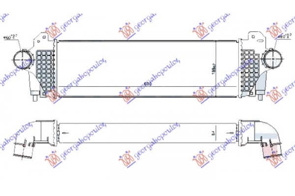 Ψυγειο INTERC. 3.0 T.D (600x190x64) Iveco Daily 11-14 - 405006200