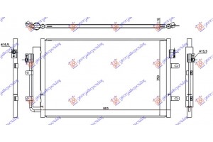 Ψυγειο A/C 2.3-3.0 T.D (56.5x36.1x16) Iveco Daily 11-14 - 405006400