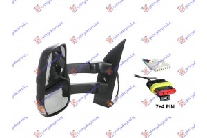 Καθρεφτης ΗΛΕΚΤ. ΘΕΡΜΑΙΝ. (ΜΕ Φλας & ΑΙΣΘ.) Μακρυς (Α ΠΟΙΟΤΗΤΑ) (CONVEX GLASS) Αριστερα Iveco Daily 14-19 - 405107507