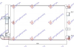 Ψυγειο A/C 2.7 D Πετρελαιο (565x370x16) Jaguar S-TYPE 99-08 - 418006420