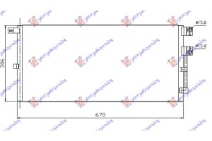 Ψυγειο A/C Πετρελαιο (630x305x16) Jaguar X-TYPE 01-09 - 418506410