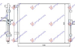 Ψυγειο A/C 1.6 ΒΕΝΖΙΝΗ-1.6 Crdi Πετρελαιο (495x400x16) Kia Soul 08-11 - 422006400