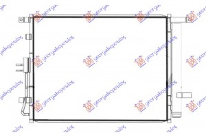 Ψυγειο A/C 2.0i Βενζινη (500x395x12) Kia Soul 08-11 - 422006410