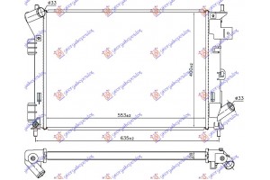 Ψυγειο 1.6i-1.6 Gdi Mηχανικο (55.3x40.0x2.8) Kia Soul 13-16 - 422206300