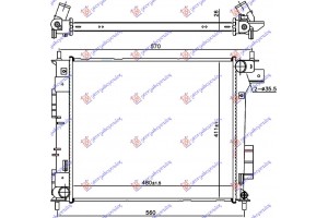 Ψυγειο 1.6 Crdi Μηχανικο (48.0x41.1x2.6) Kia Soul 13-16 - 422206320
