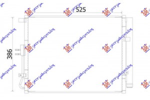 Ψυγειο A/C 1.6 Tgdi Βενζινη (524x400) Kia Soul 16-19 - 422306430