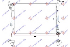 Ψυγειο Νερου 1.6-2.0 Gdi Βενζινη Μηχανικο (635x480x14) Kia Carens 13- - 422806300