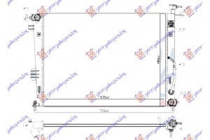 Ψυγειο Νερου 2.0 i/GDi Βενζινη Αυτοματο (635x480x14) Kia Carens 13- - 422806310