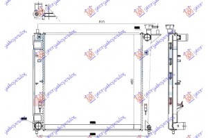 Ψυγειο Νερου 1.7 Crdi Πετρελαιο Μηχανικο (480x480x16) Kia Carens 13- - 422806320