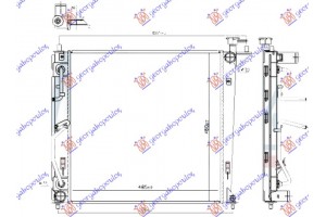 Ψυγειο Νερου 1.7 Crdi Πετρελαιο Αυτοματο (480x480x18) Kia Carens 13- - 422806330