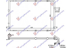 Ψυγειο A/C 2.0 Crdi (59x38,3x18) Kia Carens 03-06 - 422906410