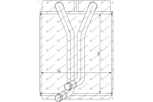 Ψυγειο Καλοριφερ (BR) (185x165x24) Kia Carens 03-06 - 422906500