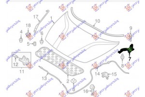 Μεντεσες Καπω Εμπρος (Γ) Δεξια Kia Rio Η/Β 17-20 - 423206141