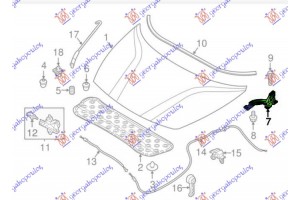 Μεντεσες Καπω Εμπρος (Γ) Αριστερα Kia Rio Η/Β 17-20 - 423206142