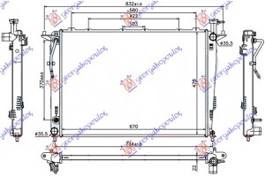 Ψυγειο 2,4 ΒΕΝΖ. (67x48) Μ/A Kia Sorento 09-12 - 426006300