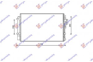Ψυγειο A/C 2.4 Benzinh (66.5x42.5) Kia Sorento 12-14 - 426206400