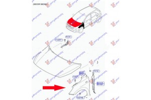 Φτερο Εμπρος (ΜΕ Τρυπα Για ΦΛΑΣ) (Γ) Αριστερα Kia Stonic 17- - 427000662