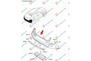 Προφυλακτηρας Πισω (Γ) Kia Stonic 17- - 427003395