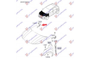 Μεντεσες Καπω Εμπρος (Γ) Δεξια Kia Rio H/B 20- - 423306141