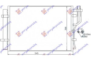 Ψυγειο A/C Βενζ (50,5x36,6) Kia Venga 10- - 428006400