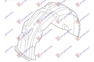 Θολος Εμπρος Πλαστικος Αριστερα Kia Optima 19- (EXPORT TYPE) - 429500822