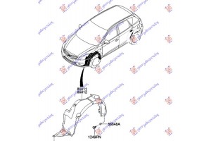 Θολος Εμπρος Πλαστικος (Γ) Δεξια Kia Ceed 3D 10-13 - 430000821