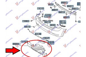 Πλαστικο ΠΡΟΦΥΛ. Πισω Κατω (Γ) Kia Ceed 3D 07-10 - 039004030