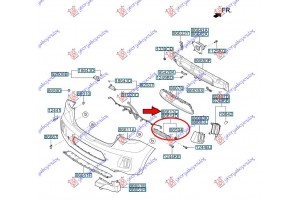 Βαση ΠΡΟΦΥΛ. Πισω Πλαινη Πλαστικη (Γ) Δεξια Kia Proceed 3D 13-15 - 430304301