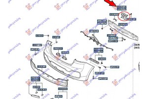 Βαση Τραβερσας ΠΡΟΦΥΛ. Πισω (Γ) Αριστερα Kia Proceed 3D 13-15 - 430304304