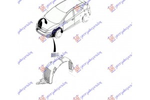 Θολος Εμπρος Πλαστικος (Γ) Δεξια Kia Ceed 15-18 - 430400821