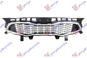 Μασκα Μαυρη Βαφομενη Με Χρωμιο Πλαισιο Kia Ceed 15-18 - 430404545