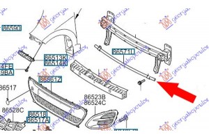 Τραβερσα Προφυλακτηρα Εμπρος Κατω (Γ) Kia Picanto 11-15 - 432003840