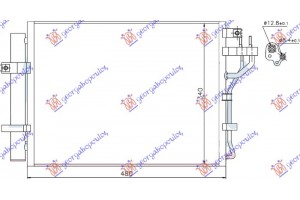 Ψυγειο A/C Για Ολα Βενζινη (440x340x16) Kia Picanto 15-17 - 432106400