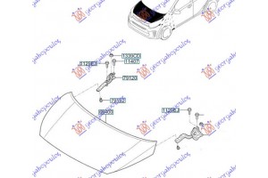 Καπω Εμπρος (Γ) Kia Picanto 17- - 432200075