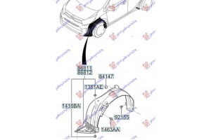 Θολος Εμπρος Πλαστικος (Γ) Δεξια Kia Picanto 17- - 432200821