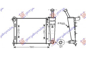 Ψυγειο 1.2i-8V +/-A/C (48x39.2) Lancia Y 11- - 460006310