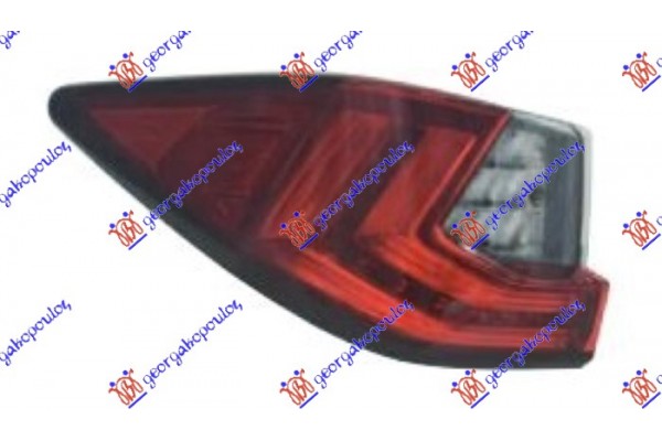 Φανος Πισω Εξω Led (Ε) Αριστερα Lexus Rx 15-20 - 485305812