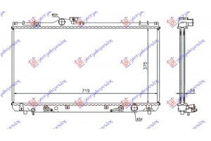 Ψυγειο Νερου Για Ολα Βενζιη ΜΗΧΑΝΙΚΟ-ΑΥΤΟΜΑΤΟ (375x705x16) Lexus Is I 99-05 - 487006300