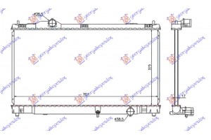 Ψυγειο Νερου Για Ολα Βενζινη (375x705x16) Lexus Is Ii 05-13 - 487106300