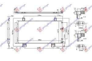 Ψυγειο A/C Για Ολα Βενζινη (640x340x16) Lexus Is Ii 05-13 - 487106400