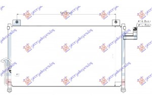 Ψυγειο A/C Για ΌΛΑ Βενζινη (625x360x16) Mazda Premacy 99-04 - 500606400