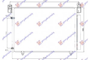 Ψυγειο A/C 2.0-2.3-3.0i Βενζινη - 2.0 Tdi Πετρελαιο (670x460) Mazda Mpv 03-06 - 501406400