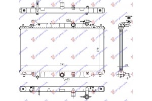 Ψυγειο Νερου 2.2 D Πετρελαιο ΜΗΧΑΝΙΚΟ-ΑΥΤΟΜΑΤΟ (375x735x26) (KOYO) Mazda 3 SDN-HB 16-19 - 504106310